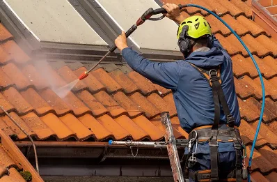 Démoussage et hydrofuge de toiture à Plougoumelen